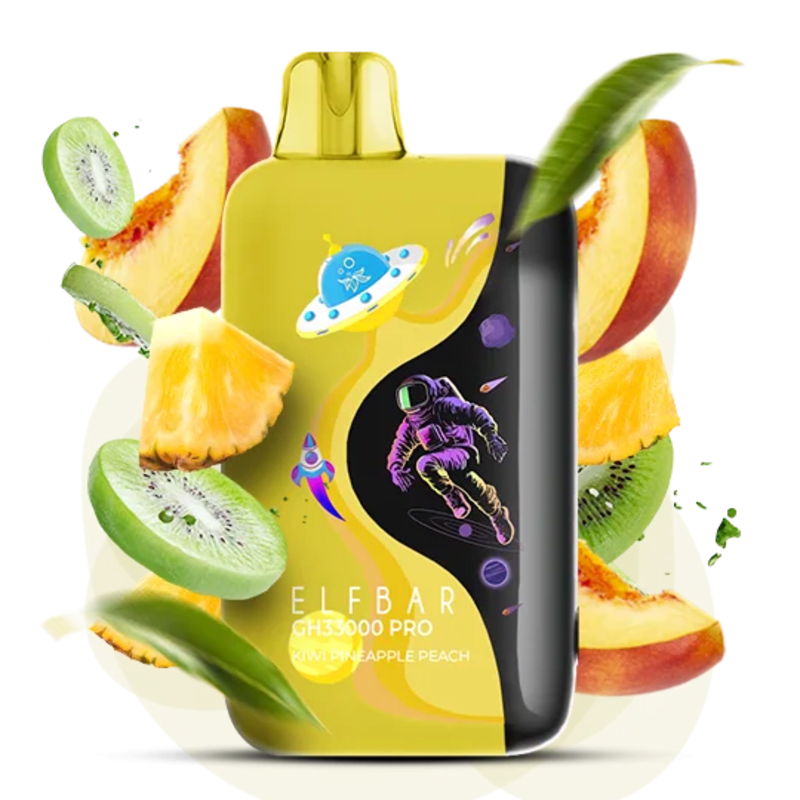 Одноразова Pod-система Elf Bar GH 33000 Pro Kiwi Pineapple Peach (АНАНАС ПЕРСИК КІВІ) - Elfbar Одноразовая Pod-система Elf Bar GH 33000 Pro Kiwi Pineapple Peach (АНАНАС ПЕРСИК КИВИ)