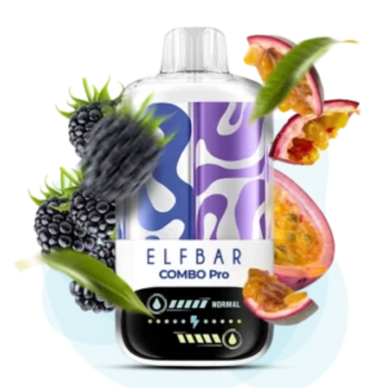 Одноразова Pod-система Elf Bar COMBO PRO 30000 Blackberry Passionfruit (ЧОРНИЦЯ МАРАКУЙЯ)