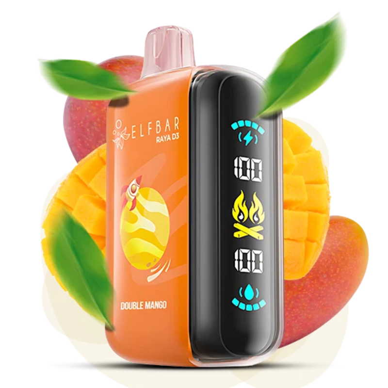 Одноразова Pod-система Elf Bar RAYA D3 25000 Double Mango (МАНГО) - Elfbar Одноразовая Pod-система Elf Bar RAYA D3 25000 Double Mango (МАНГО)