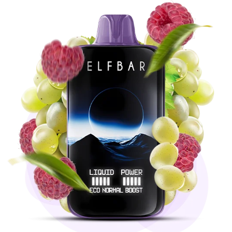 Одноразова Pod-система Elf Bar 40000 Moon Night Grape Raspberry (МАЛИНА ВИНОГРАД)
