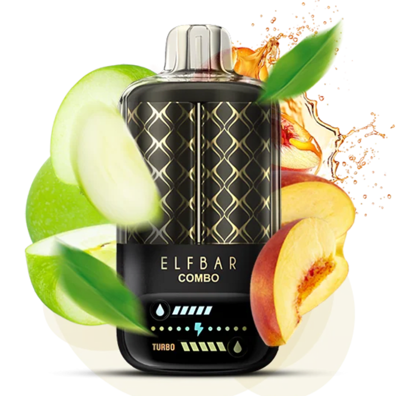 Одноразова Pod-система Elf bar COMBO 20 000 – 25 000 Apple & Juicy Peach (ЯБЛУКО ПЕРСИК) - Elfbar Одноразова Pod-система Elf bar COMBO 20 000 – 25 000 Apple & Juicy Peach (ЯБЛУКО ПЕРСИК)