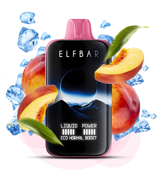 Одноразова Pod-система Elf Bar 40000 Moon Night Peach Ice (ПЕРСИК ЛІД)