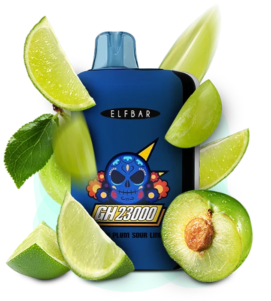 Одноразова Pod-система Elf Bar GH 23000 Green Plum Sour Lime (ЛАЙМ КИСЛИЙ)