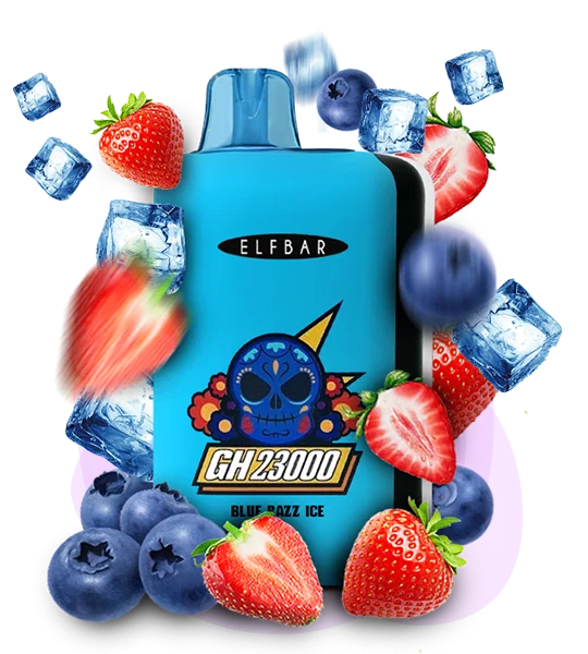 Одноразова Pod-система Elf Bar GH 23000 Blue Razz Ice (БЛАКИТНА МАЛИНА ЛІД)