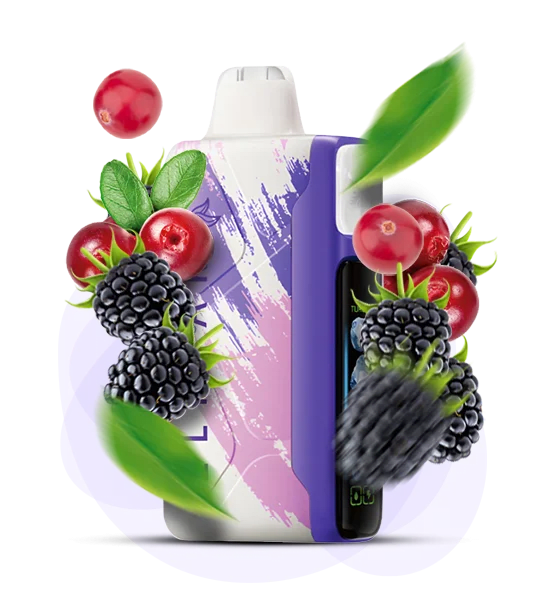 Одноразова Pod-система Elf Bar Ice King 30000  Blackberry Cranberry (ОЖИНА ЛІД)