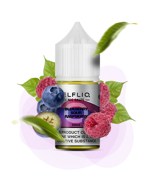 Рідина ELFLIQ Blueberry Sour Raspberry 30 мл (ЧОРНИЦЯ З КИСЛОЮ МАЛИНОЮ)