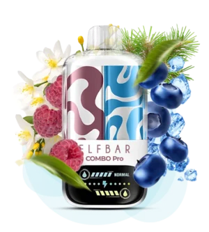 Одноразова Pod-система Elf Bar COMBO PRO 30000 Jasmine Raspberry Blueberry Ice (ЖАСМИН МАЛИНА ЧОРНИЦЯ ЛІД)