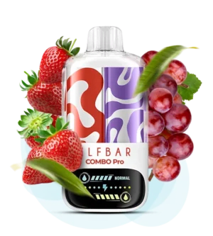 Одноразова Pod-система Elf Bar COMBO PRO 30000 Strawberry Grape (ПОЛУНИЦЯ ВИНОГРАД)