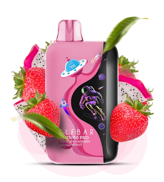 Одноразова Pod-система Elf Bar GH 33000 Pro Sour Strawberry Dragonfruit (ПІТАХАЙЯ ПОЛУНИЦЯ КИСЛИЙ)