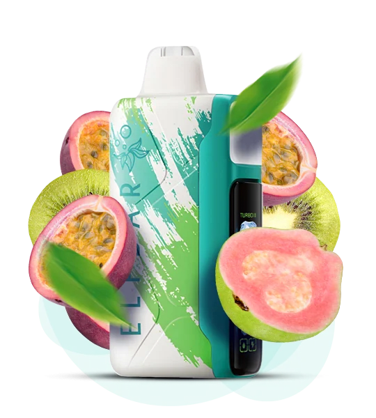 Одноразова Pod-система Elf Bar Ice King 30000  Kiwi Passion Fruit Guava (МАРАКУЯ ГУАВА КІВІ ЛІД)