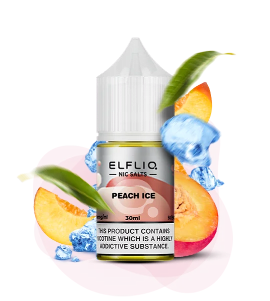 Рідина ELFLIQ Peach Ice 30 мл (ПЕРСИК З ЛЬОДОМ)