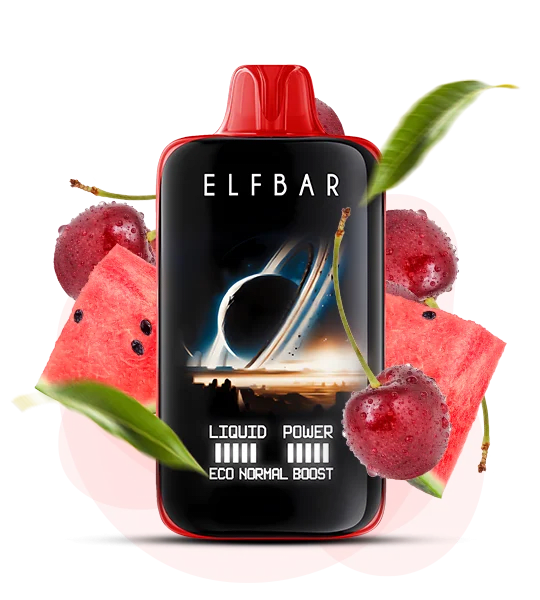 Одноразова Pod-система Elf Bar 40000 Moon Night Cherry Watermelon (КАВУН ВИШНЯ)