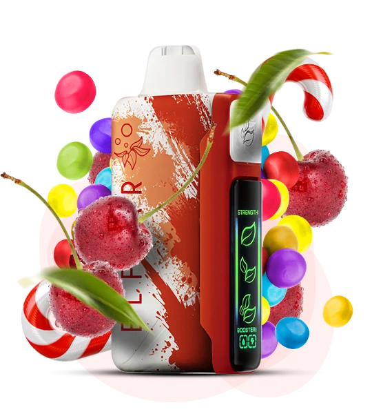 Одноразова Pod-система Elf Bar Nic King 30000 Sour Cherry Candy (ВИШНЯ ЦУКЕРКА КИСЛИЙ)