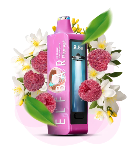 Одноразова Pod-система Elf Bar Planet 25000 Jasmine Raspberry (МАЛИНА ЖАСМИН)