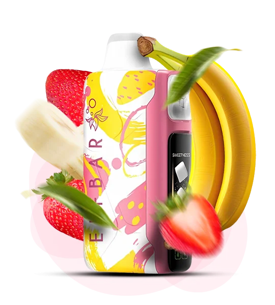 Одноразова Pod-система Elf Bar Sweet King 30000 Strawberry Banana (ПОЛУНИЦЯ БАНАН СОЛОДКИЙ)