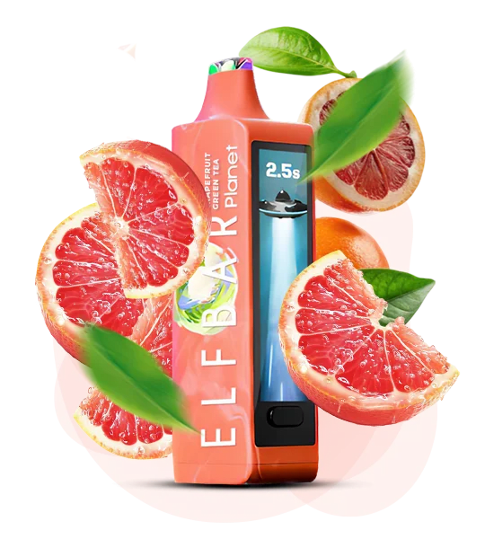 Одноразова Pod-система Elf Bar Planet 25000 Grapefruit Green Tea (ГРЕЙПФРУТ ЧАЙ)