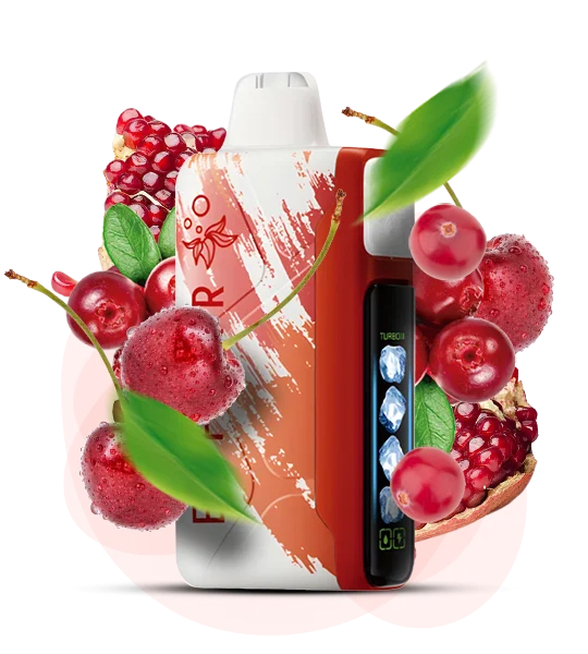 Одноразова Pod-система Elf Bar Ice King 30000  Cherry Pomegranate Cranberry (ГРАНАТ ВИШНЯ ЛІД)