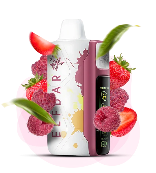Одноразова Pod-система Elf Bar Sour King 30000 Red Raspberry Strawberry (ПОЛУНИЦЯ МАЛИНА КИСЛИЙ)