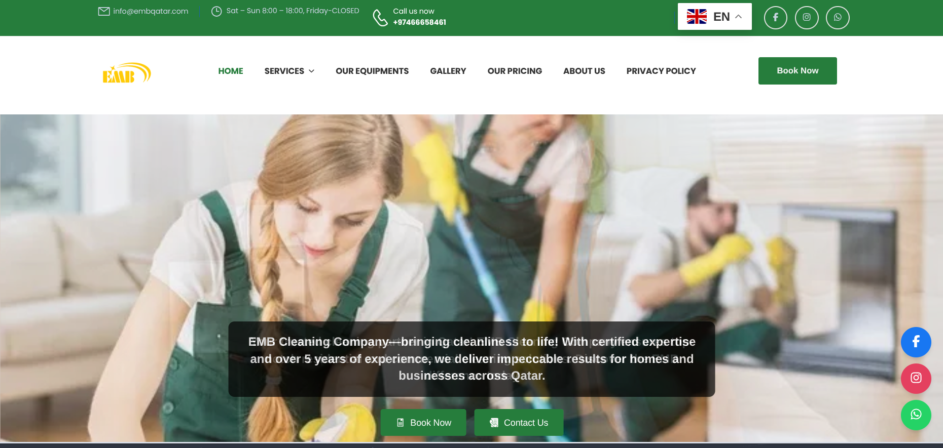 EMB Cleaning Service project thumbnail