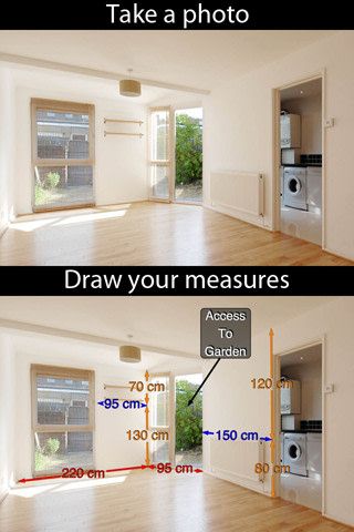 Example plan with measurements for quoting