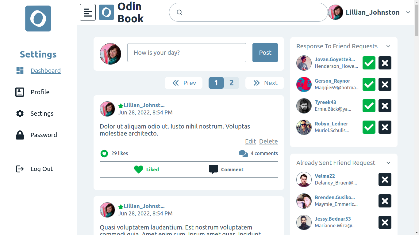 GitHub - dohung12/odin-book: A Facebook clone using MERN stack.