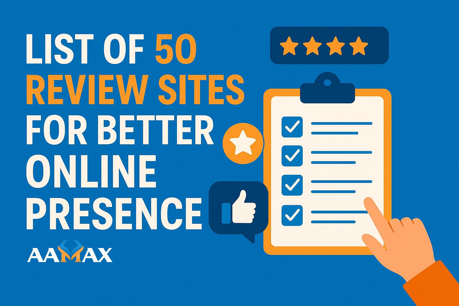 List of 50 Review Sites for Better Online Presence