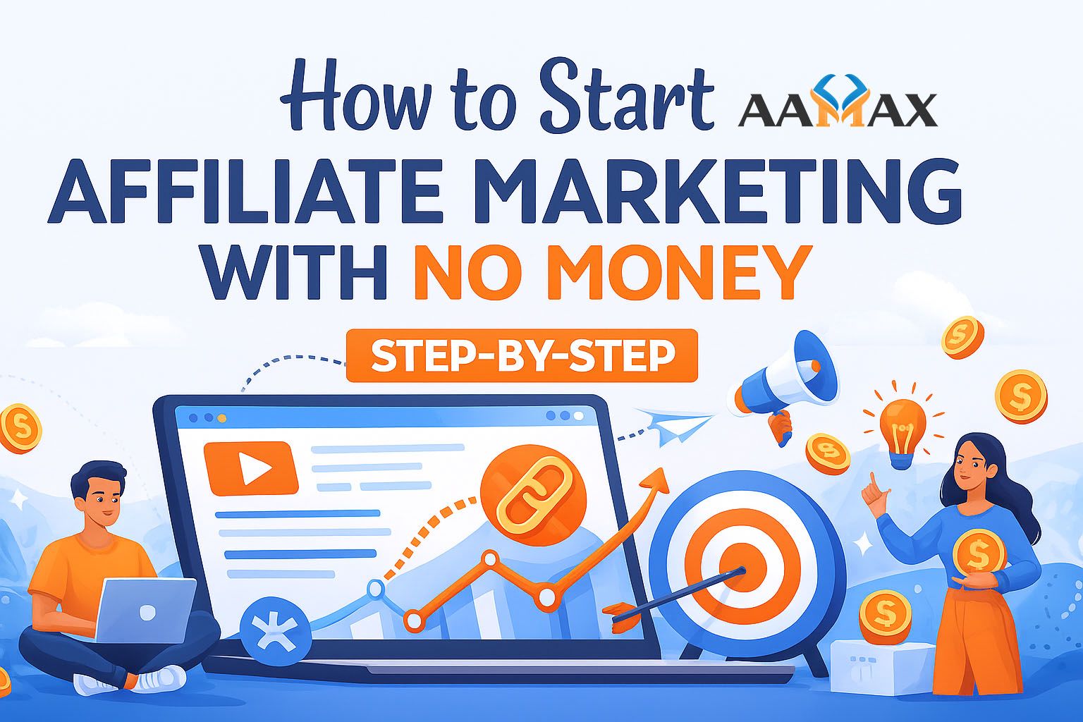 How to Start Affiliate Marketing with No Money Step-By-Step