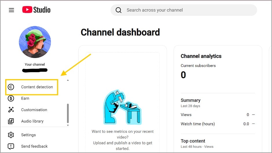 YouTube studio