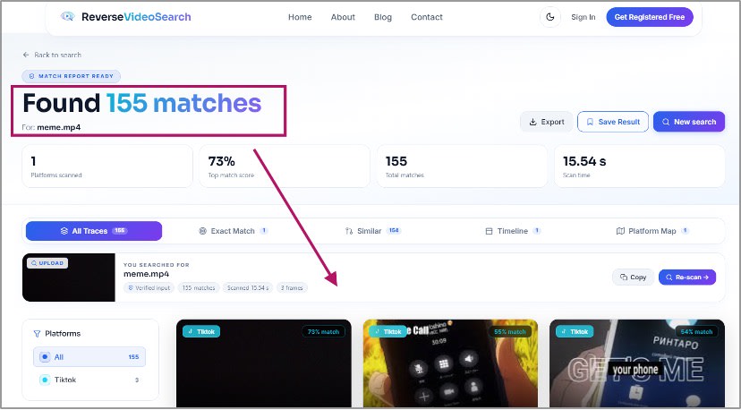 2 Reverse Video Search