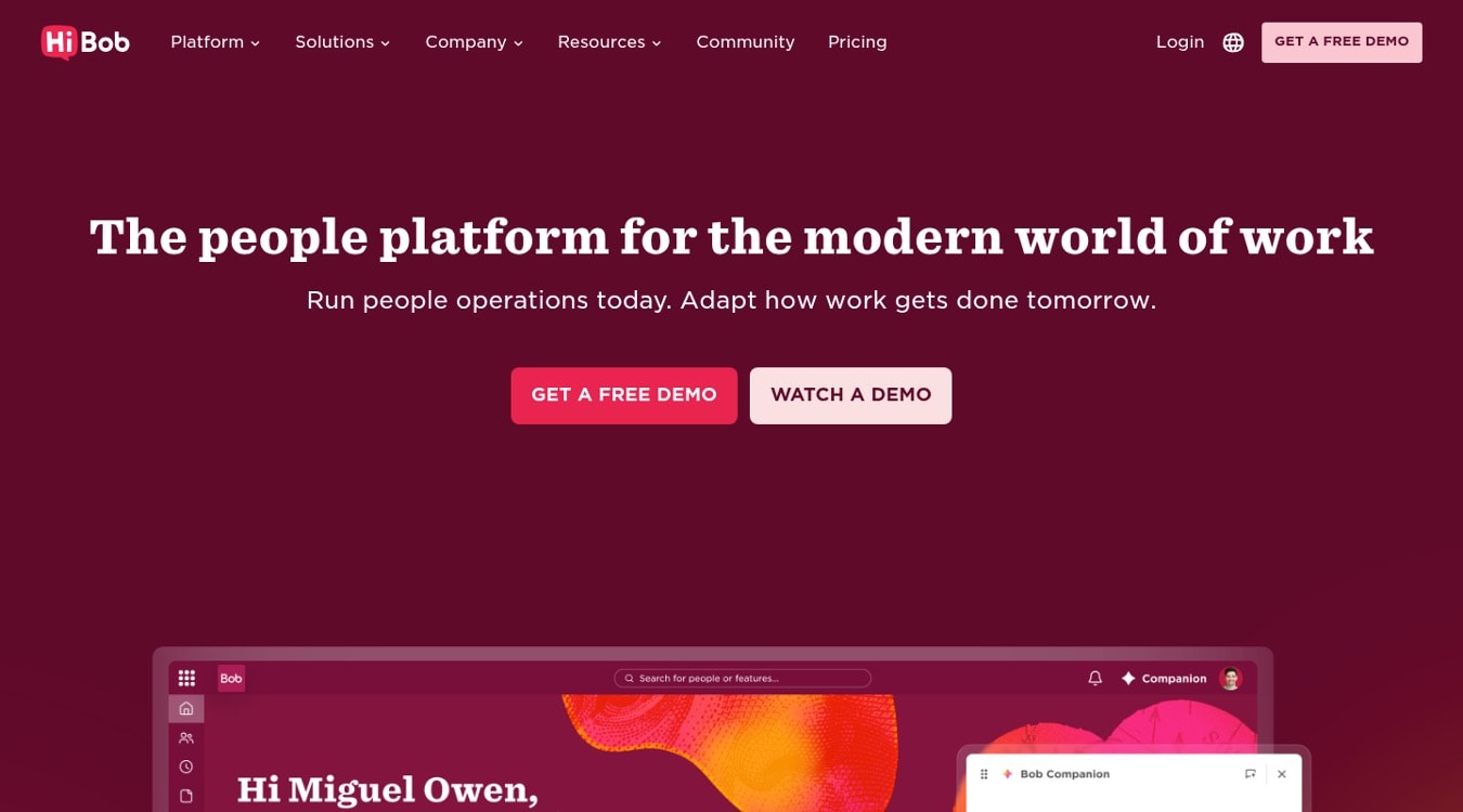 HiBob  Best all in one people platform for the UK mid market