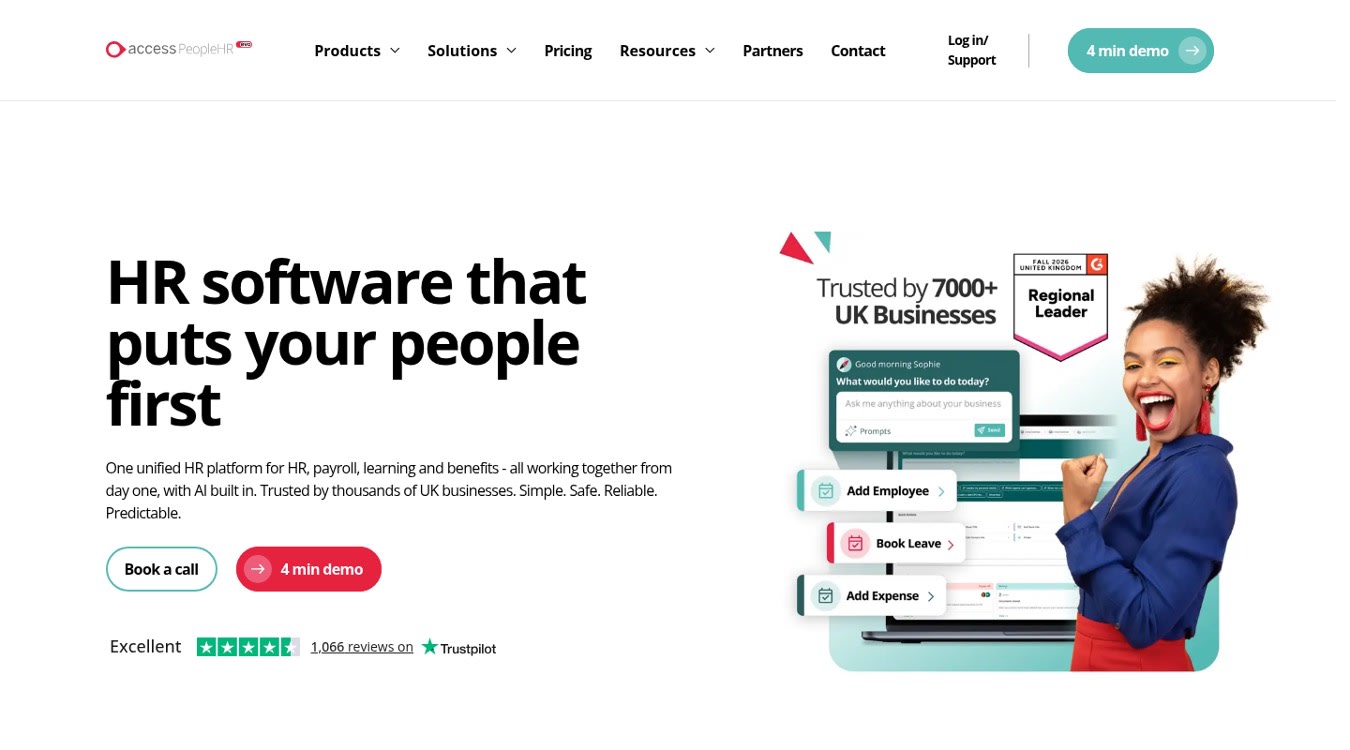 Access PeopleHR  Best for UK SMEs planning a later step up