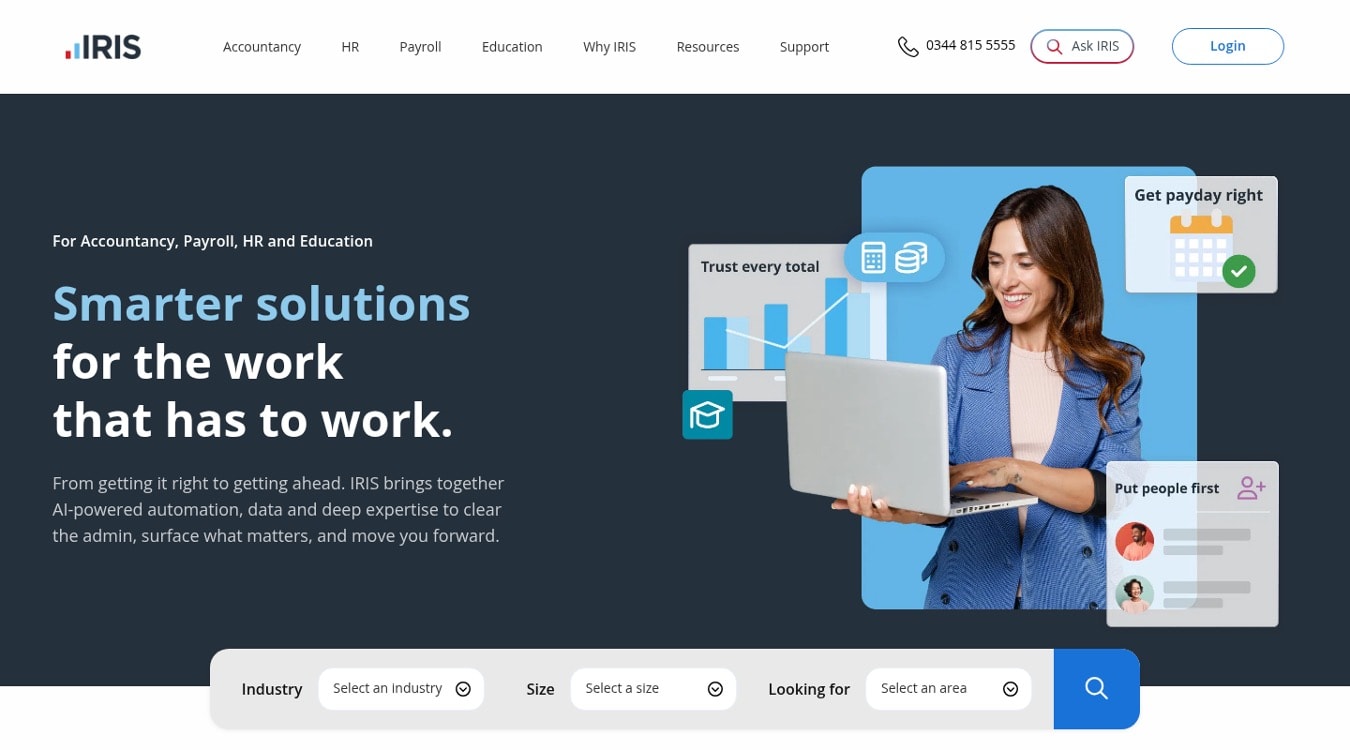 IRIS Cascade  Best for payroll led HR teams