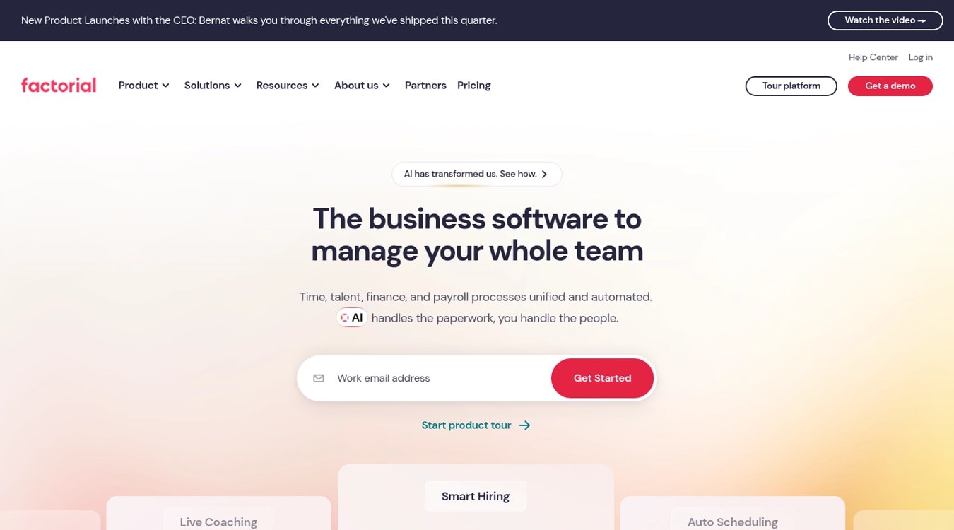 Factorial  Best for smaller UK teams on a budget
