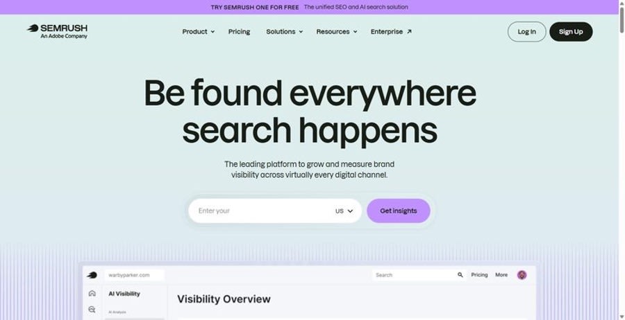 Semrush AI Visibility Toolkit