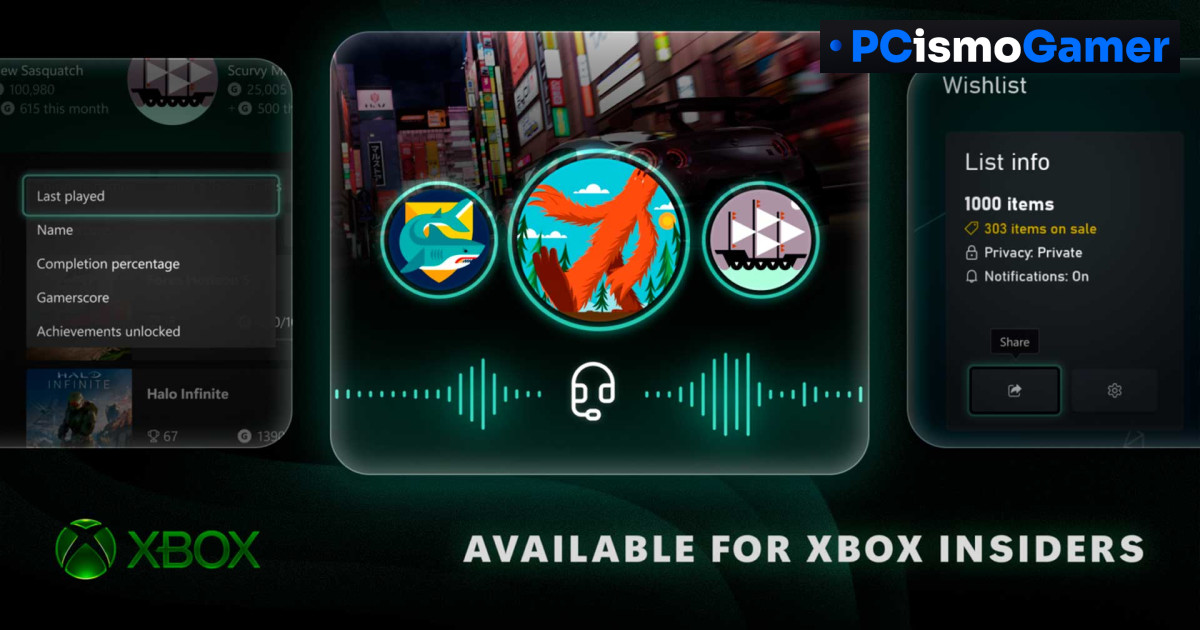 Evolução de Software: Xbox detalha novos recursos de captura em 4K60 e melhorias na experiência de PC para Outubro — PCismoGamer