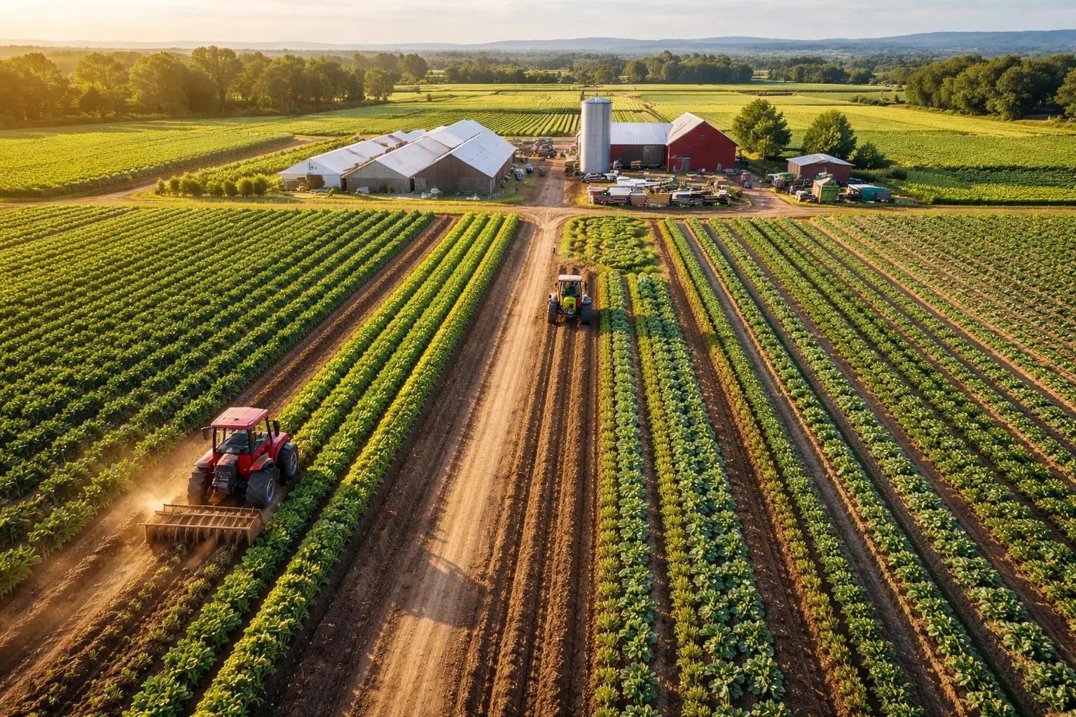 Golden afternoon on a Kenyan farm - PowerProKe Ltd provides reliable generator power for irrigation and agricultural success