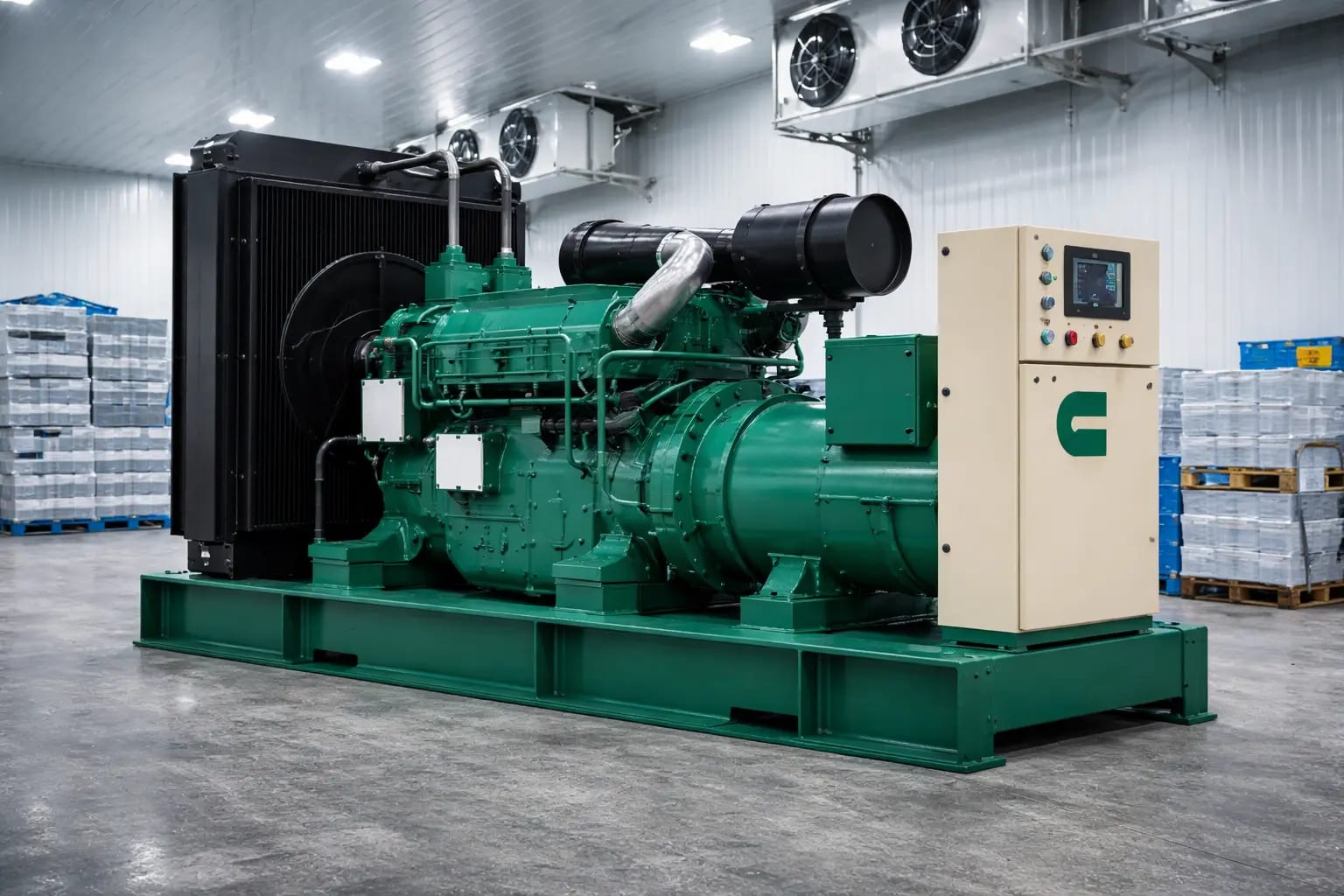 Industrial Generator for Hospital Cold Storage - Ensuring Vaccine and Blood Bank Safety