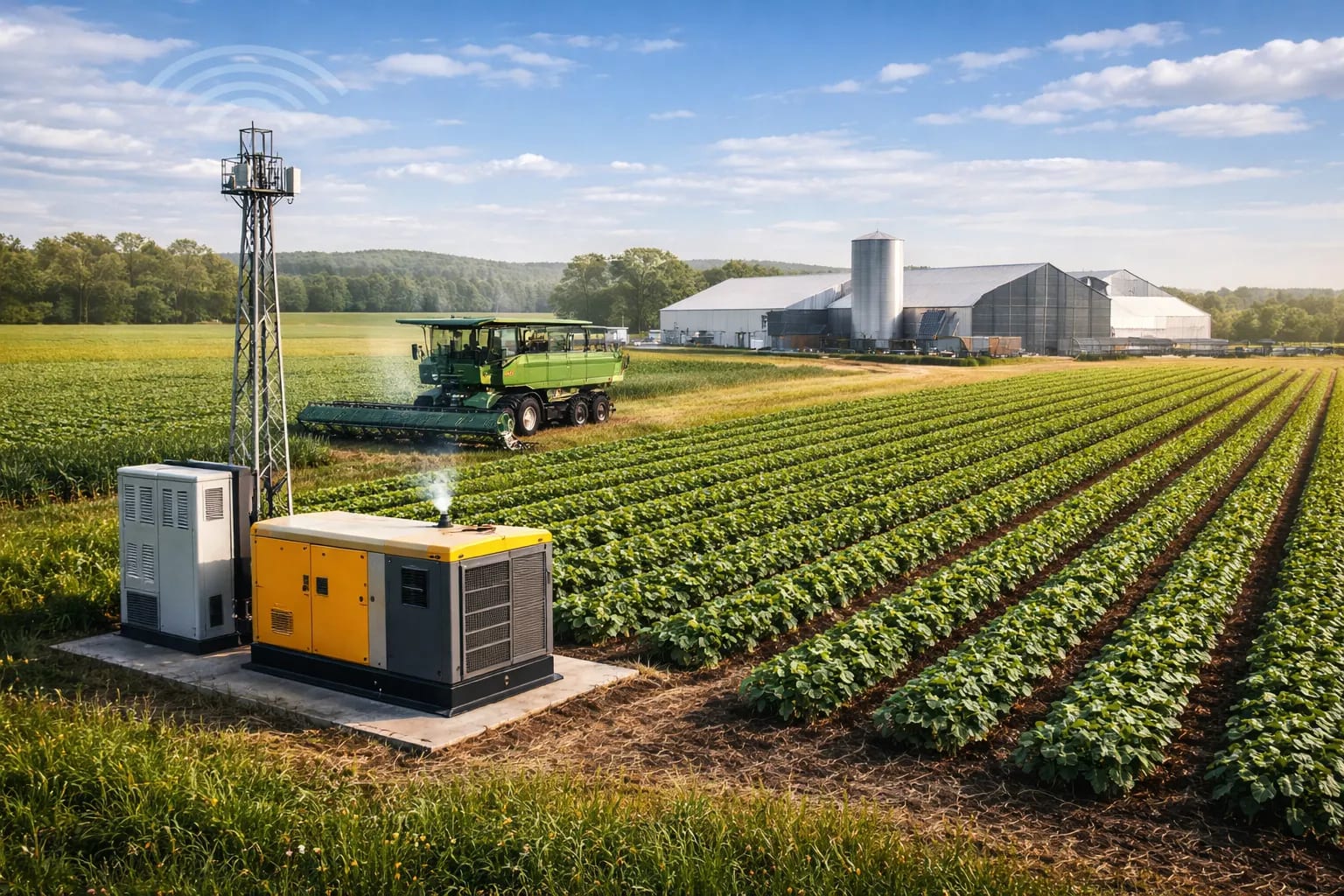 Agricultural irrigation generator in Naivasha - PowerProKe Ltd provides reliable power for Kenya's flower farms