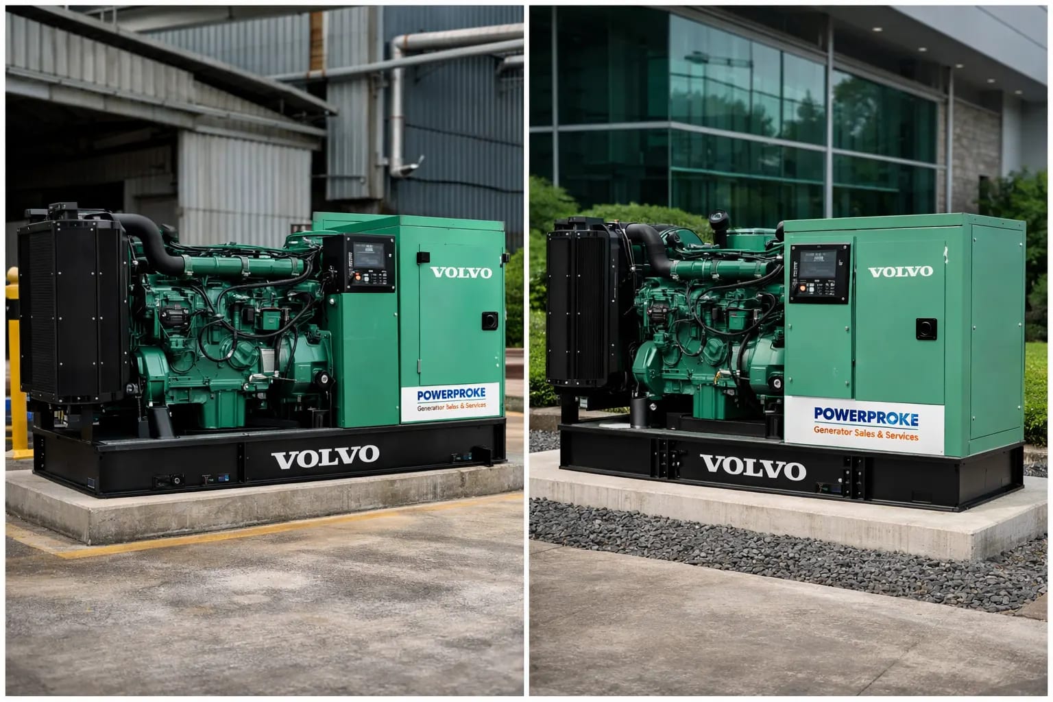 Large-scale construction generator installation in Kenya