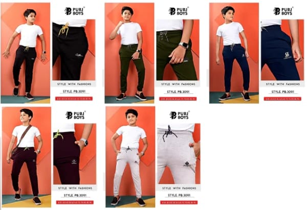 Pubj Boys Track Pants