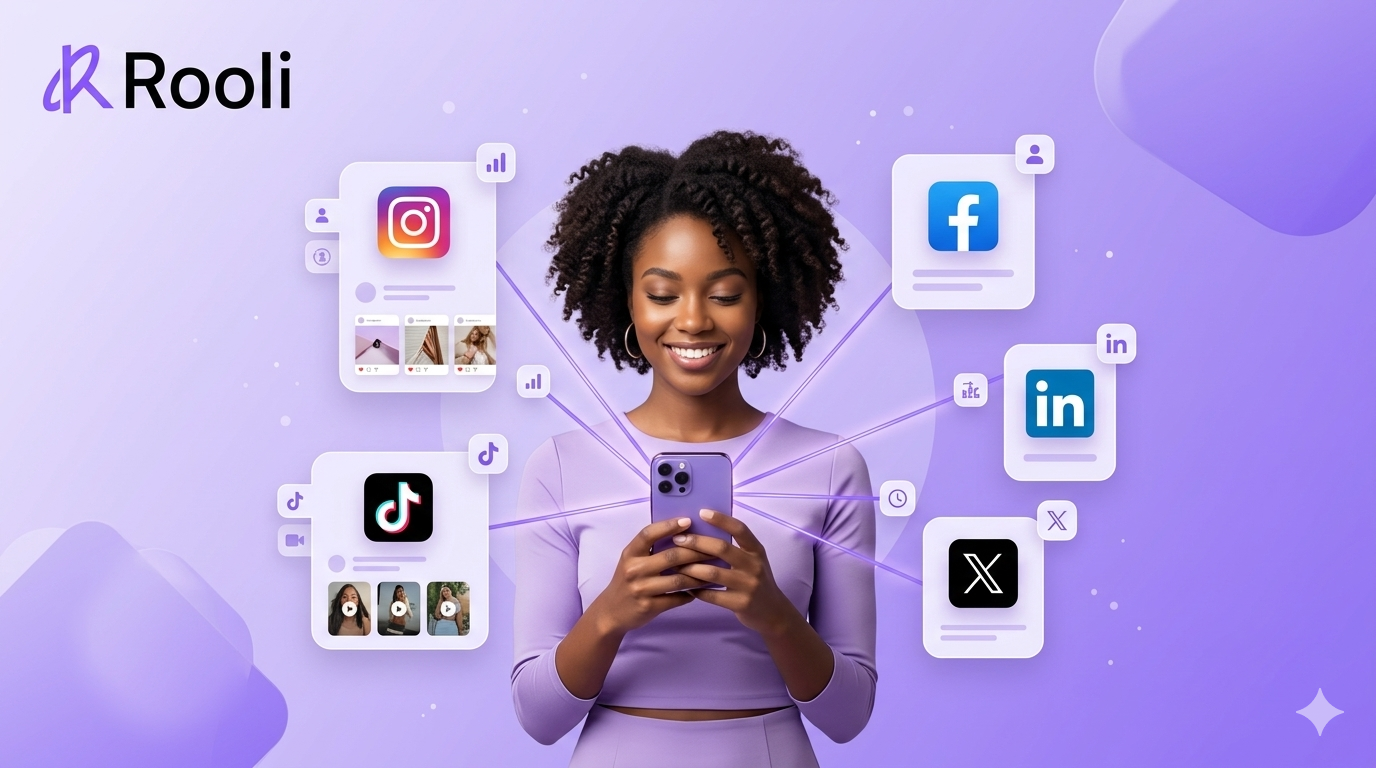 How to Connect Your Social Media Accounts to Rooli(Instagram, Facebook, TikTok & More)