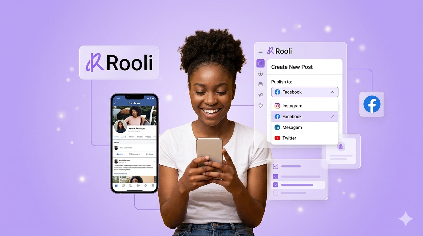 How to Post on Facebook Using Rooli