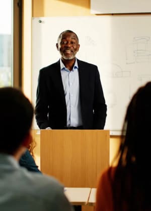 Professeur en classe
