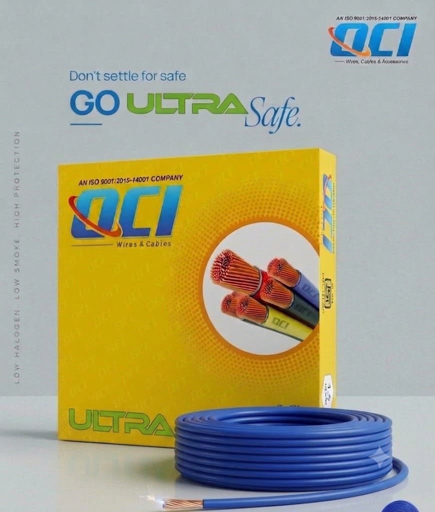 OCI 1.5sqmm Copper Wire 90mtrs – Blue · 1.5sqmm