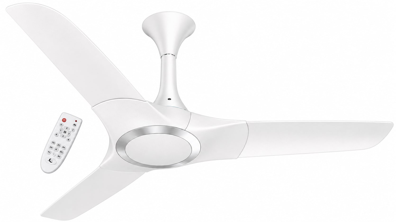 VG-Husher Bldc Fan – Blossom White Silver