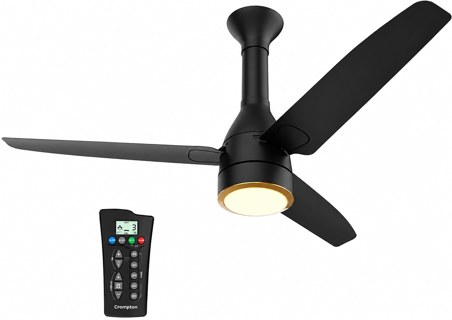 37W Roverr Underlight Fan – Matte Black