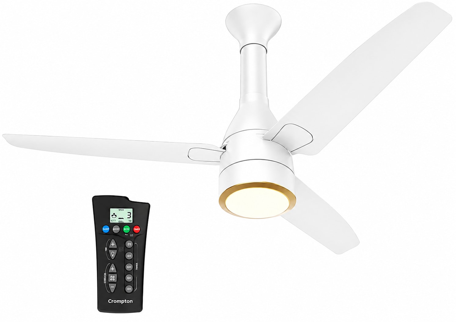37W Roverr Underlight Fan – Pristine White