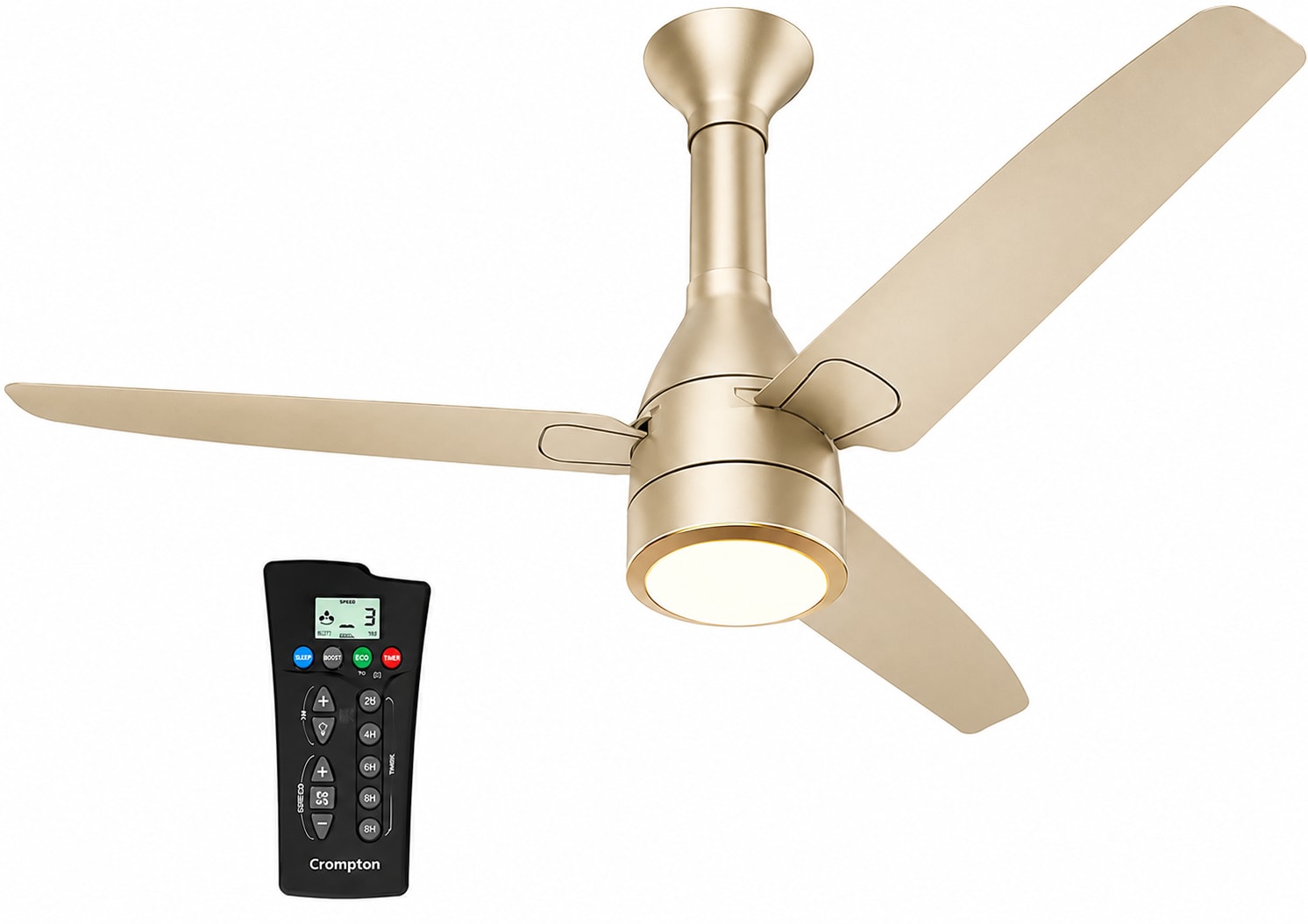 37W Roverr Underlight Fan – Champagne Gold