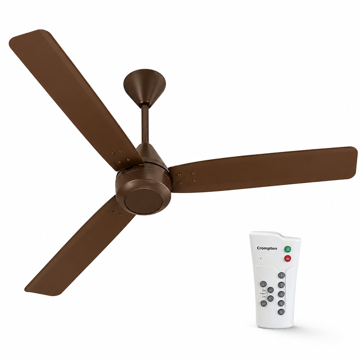 28W Groove Regmote Fan – Brown