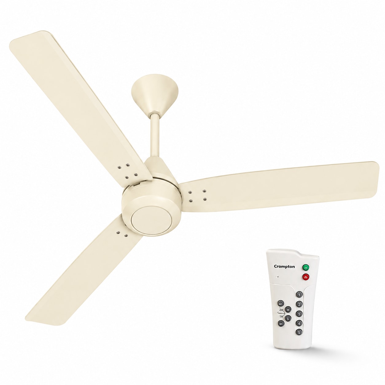 28W Groove Regmote Fan – Ivory